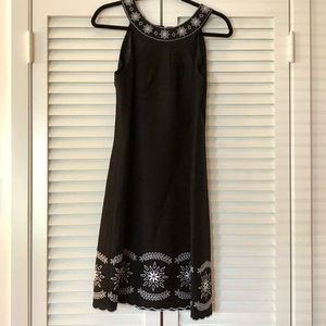 Willow Glen New York Black/White Embroidered Dress